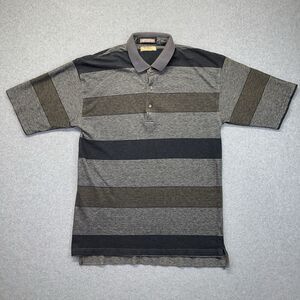 Guess Classic Sportswear Polo Men’s XL Gray Striped Casual Shirt